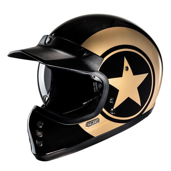 Dazzle on the Road: Gold Motorcycle Helmet. Elevate your riding style with a luxurious, eye-catching gold helmet.