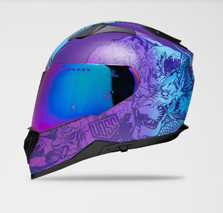 Unveiling the Allure of Purple Motorcycle Helmets插图