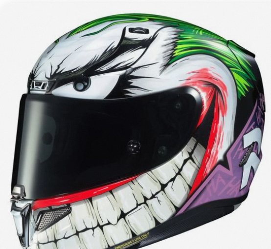 joker motorcycle helmet