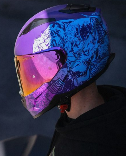 Unveiling the Allure of Purple Motorcycle Helmets插图1