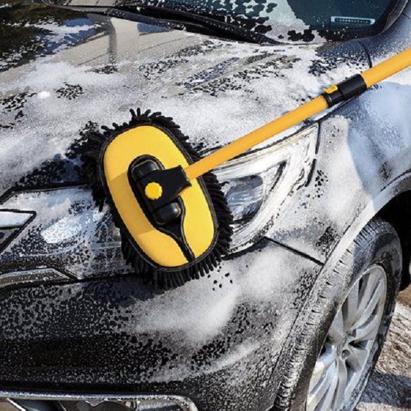 Steam car cleaning.