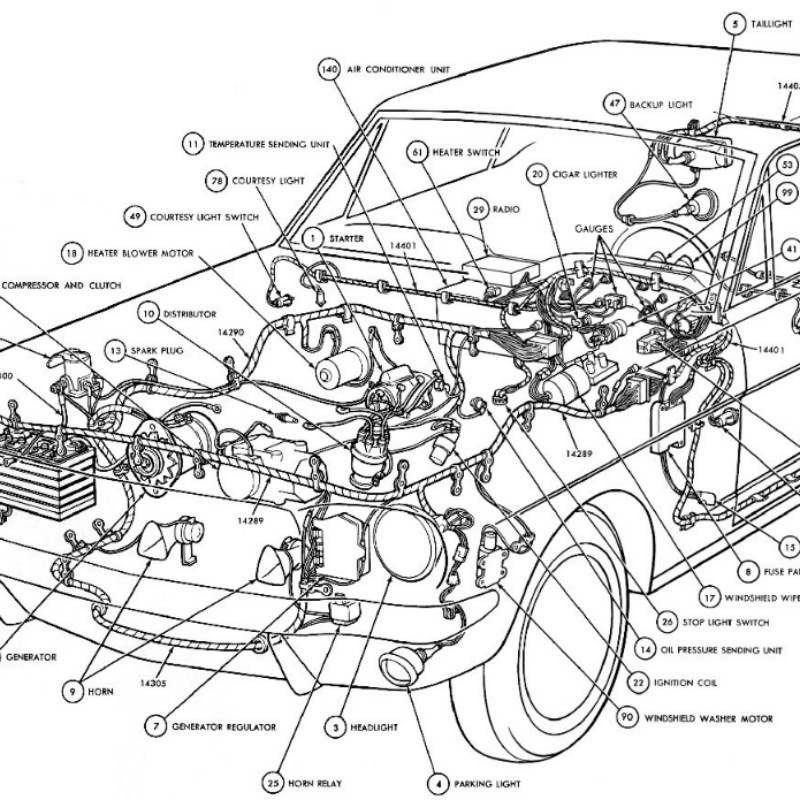 car parts diagrams